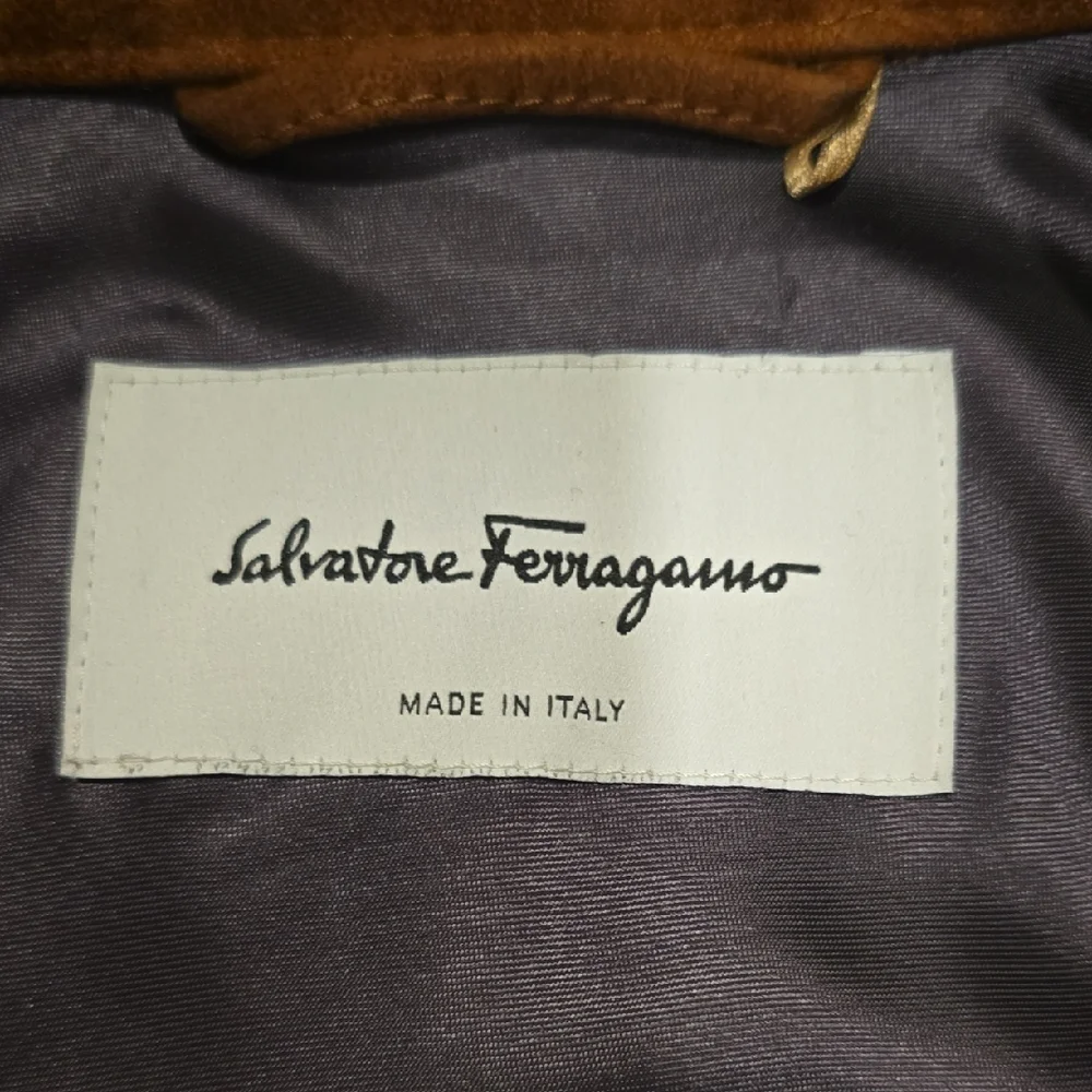 Salvatore Ferragamo Brown Suede Shirt Jacket - Picture 2 of 5
